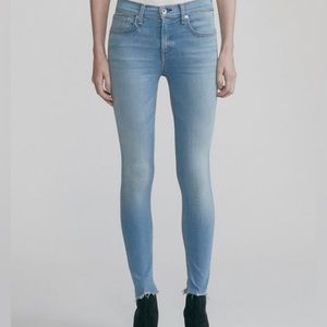 RAG & BONE ANKLE SKINNY LIGHT BLUE JEANS